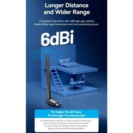 Vention KDTB0 Adaptador USB WiFi 650 Mbps Vention KDTB0 Adaptador USB WiFi 650 Mbps